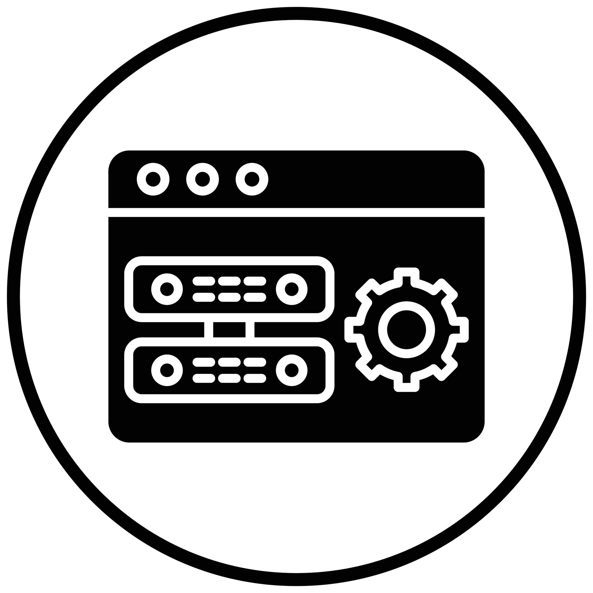 Server Side Engineering Icon Style 9945103 Vector Art at Vecteezy