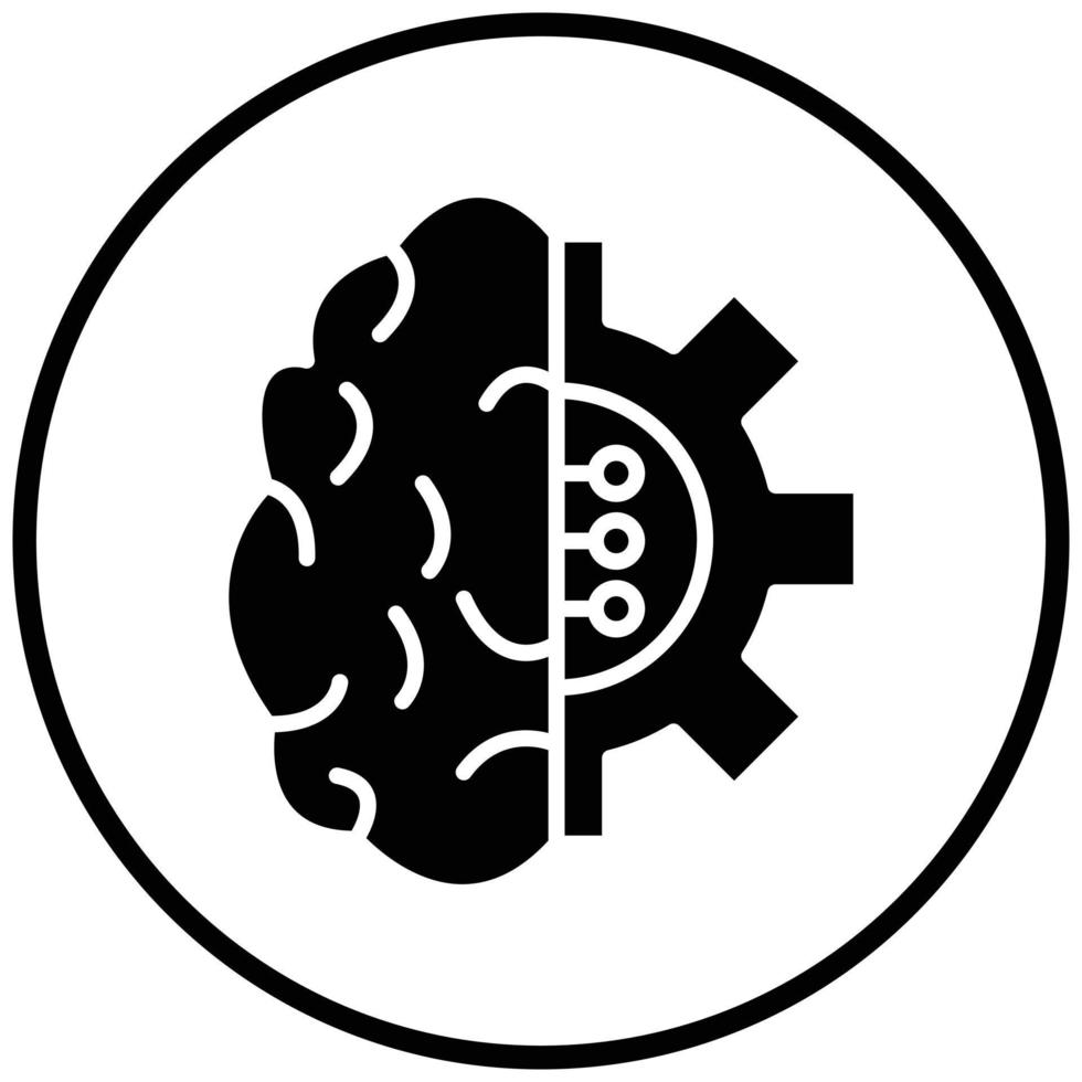Machine Learning Icon Style vector