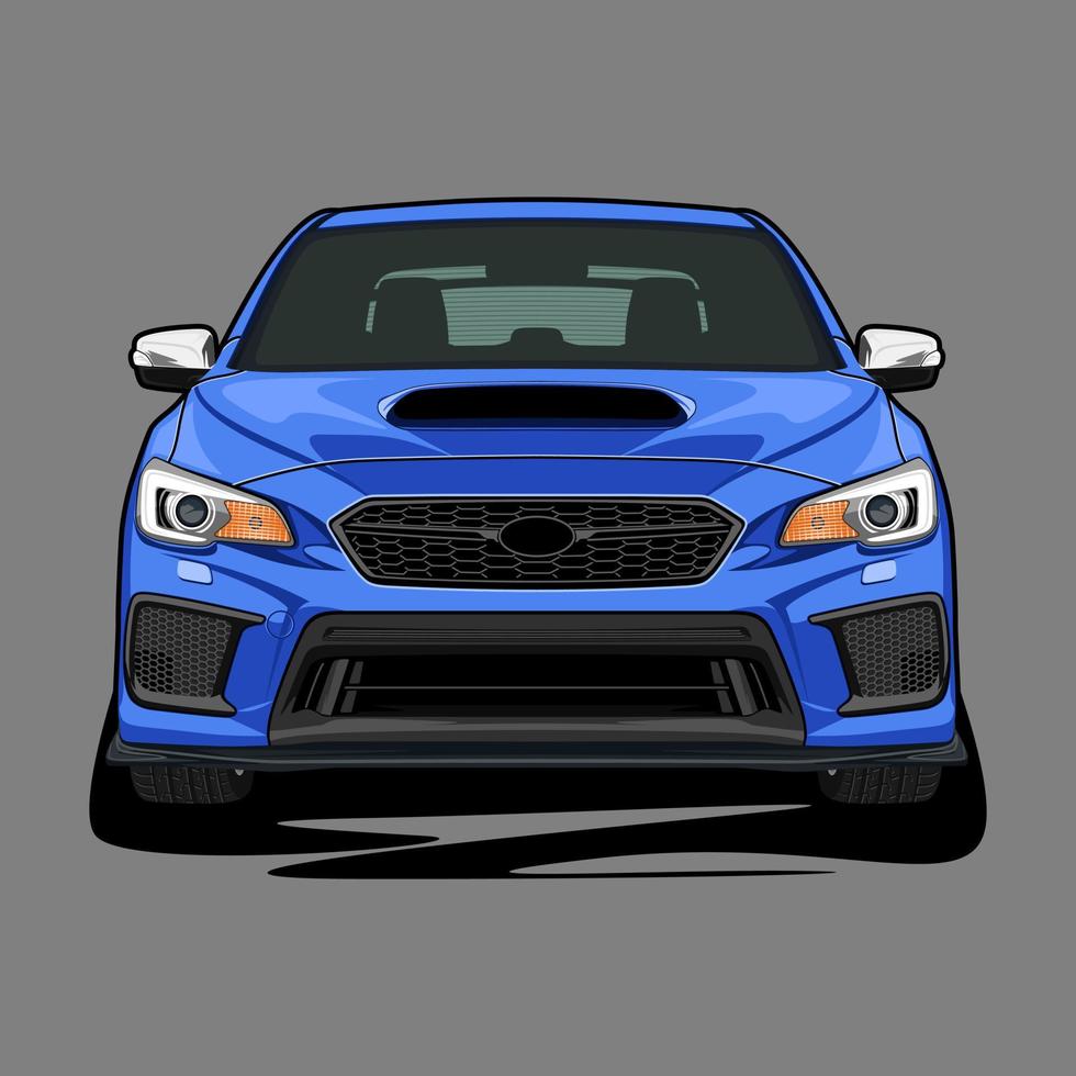 Front view car vector illustration for conceptual design