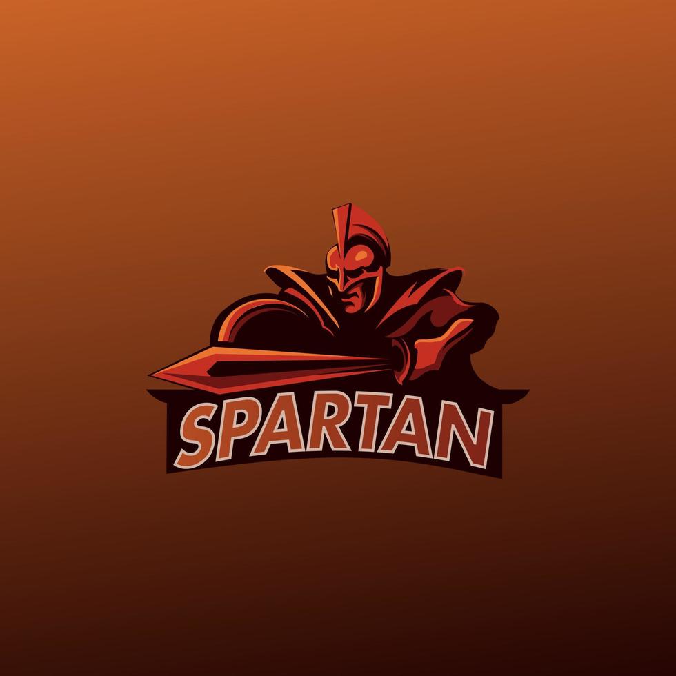 Great spartan vector for mascot, emblem, logo