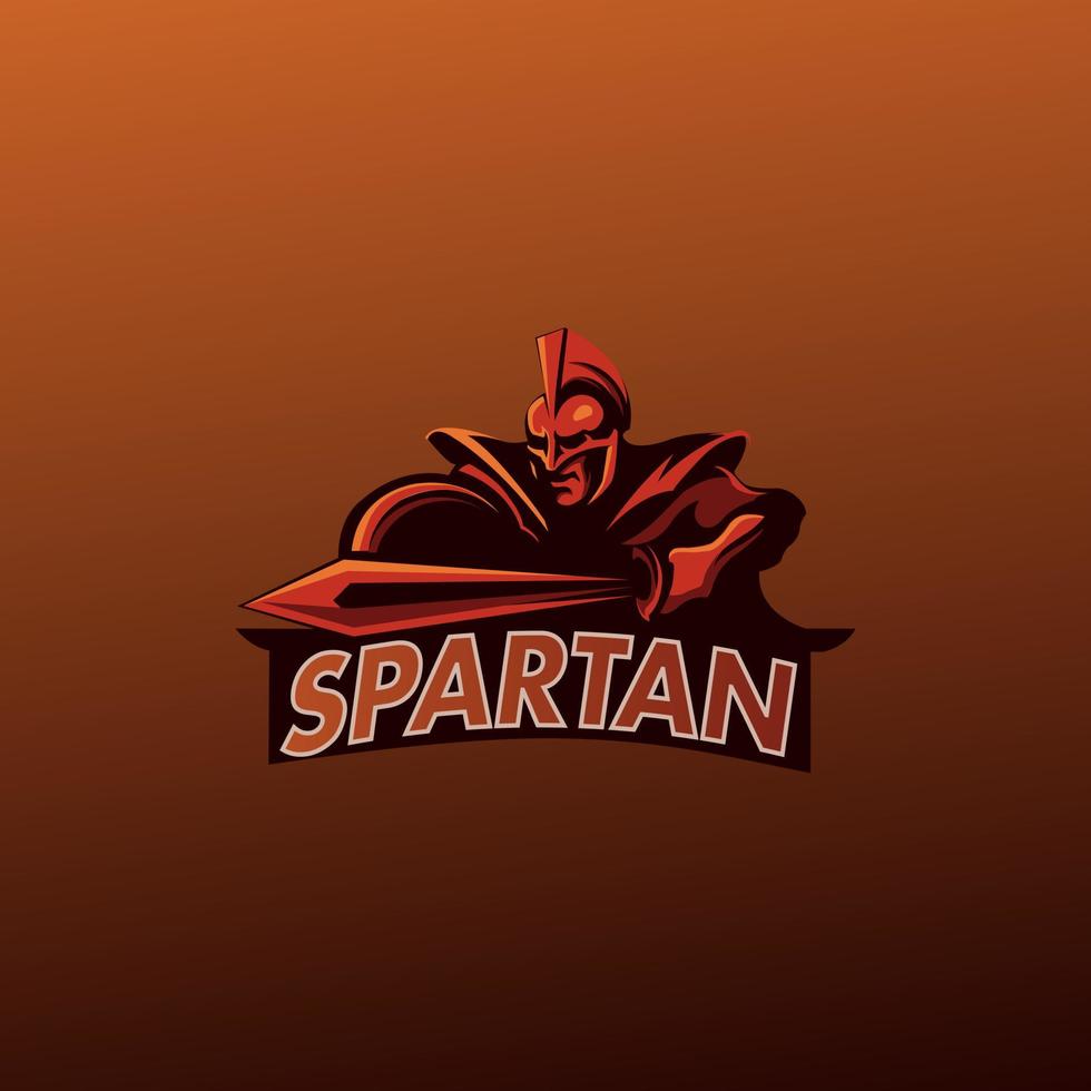 Great spartan vector for mascot, emblem, logo