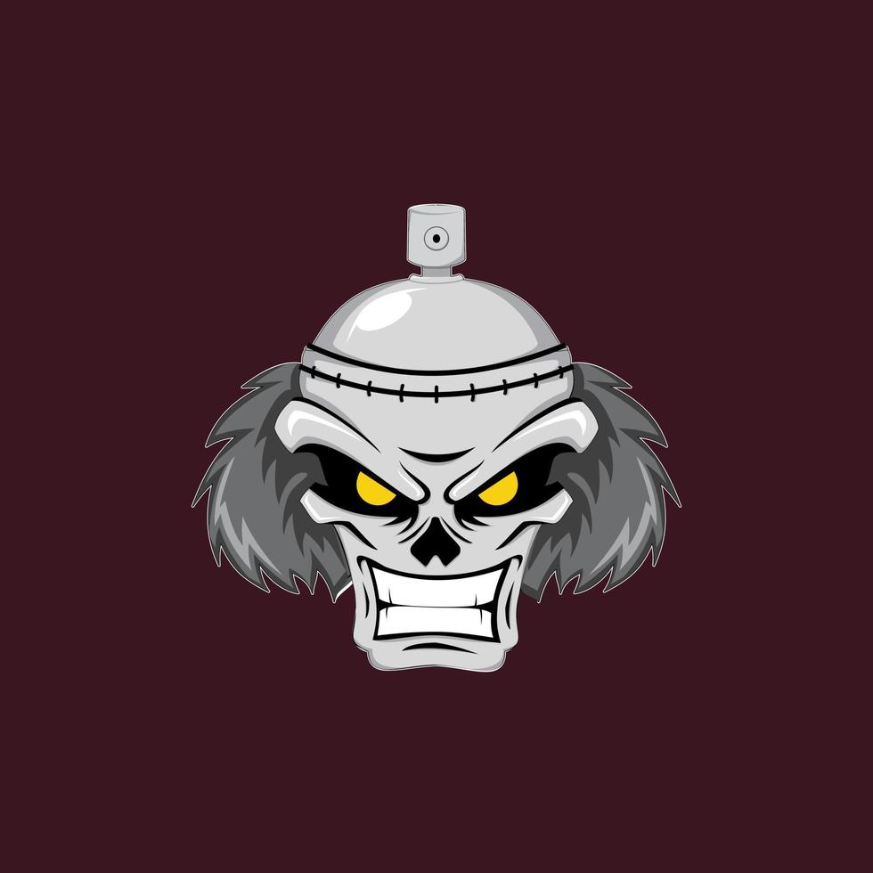 SKULL ROCK VECTOR ILUSTRATION