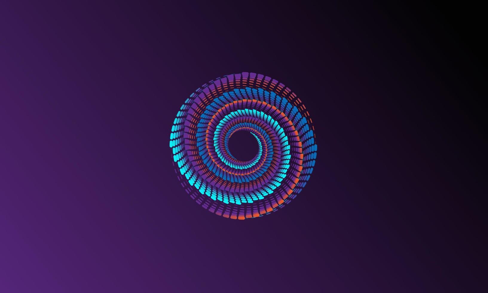 abstract oranament with circles for logo or background vector