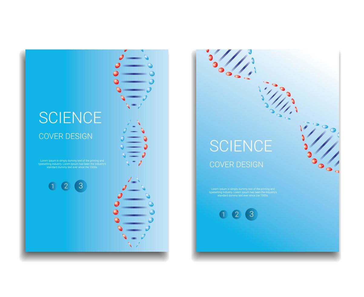 Science Cover Design Template vector