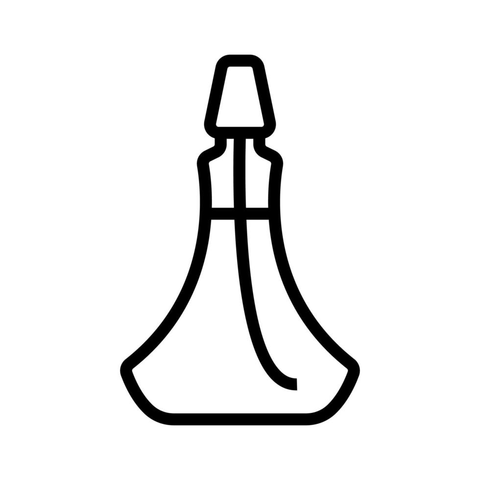 sample vial with sample tube icon vector outline illustration