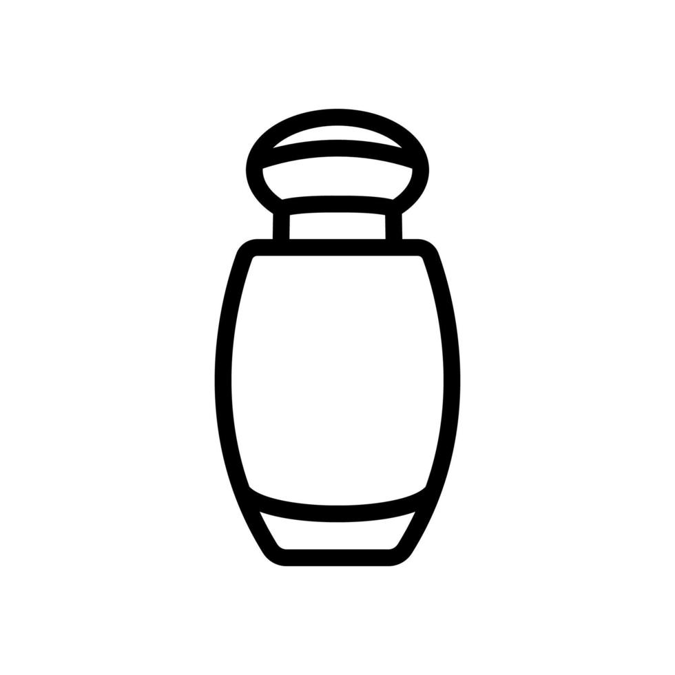 small bottle of perfume icon vector outline illustration