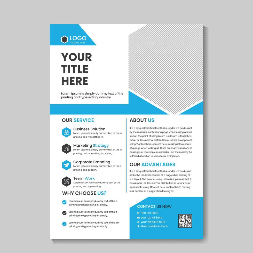 plantilla de diseño de volante elegante creativo corporativo vector gratis