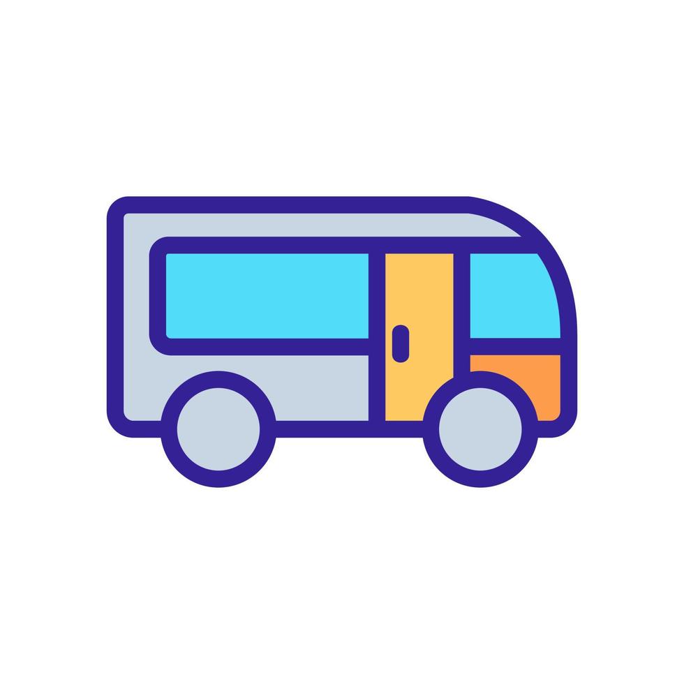 Food truck icon vector. Isolated contour symbol illustration vector