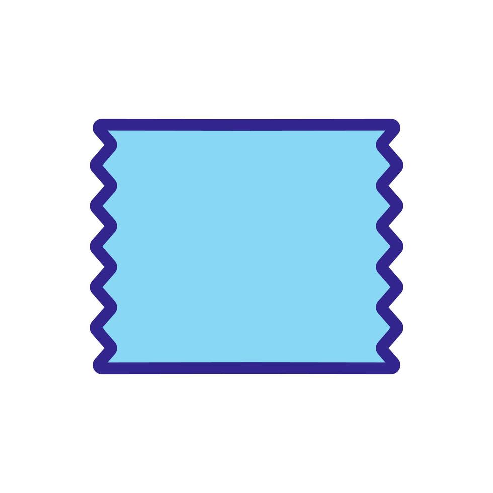 foil sheet icon vector outline illustration