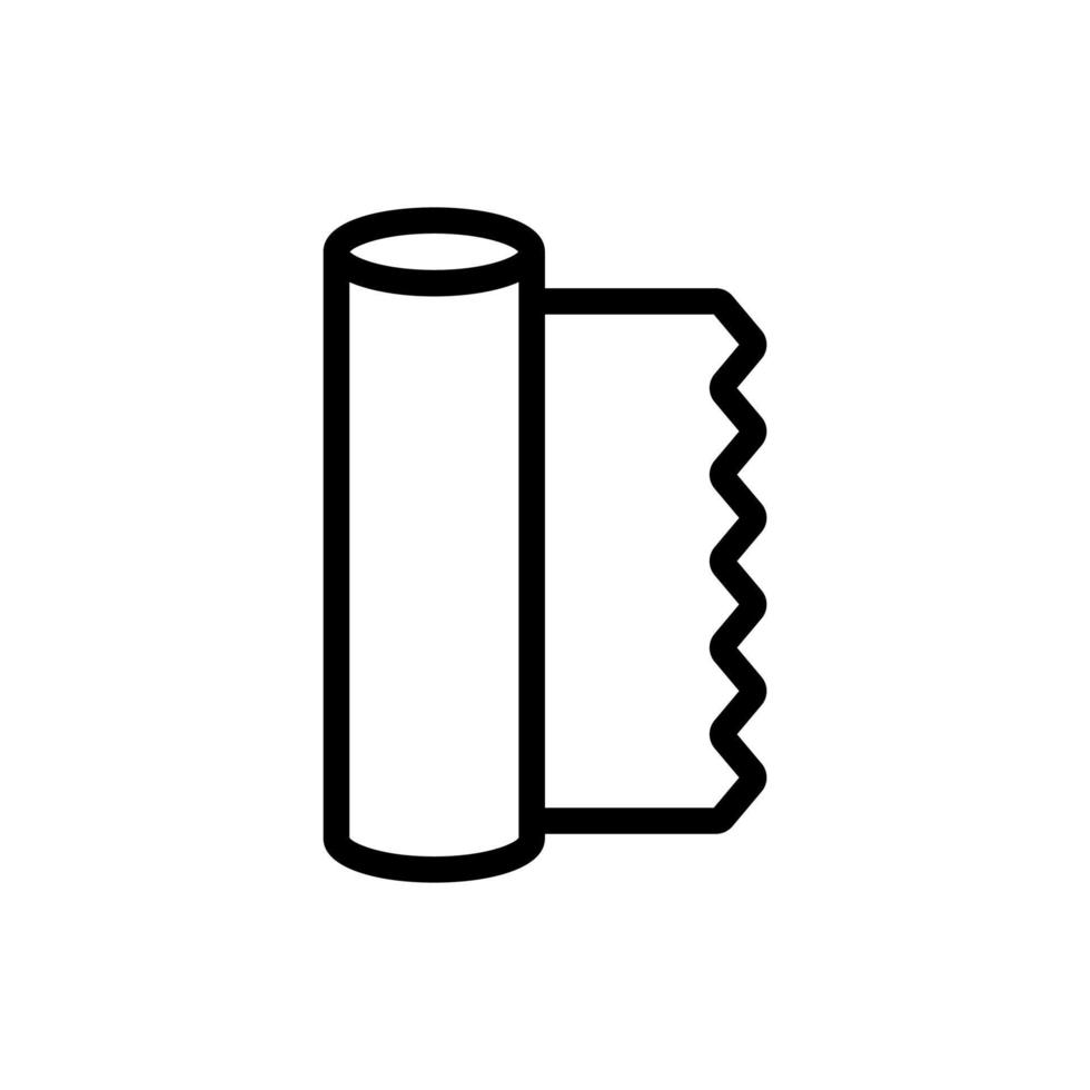 roll foil icon vector outline illustration