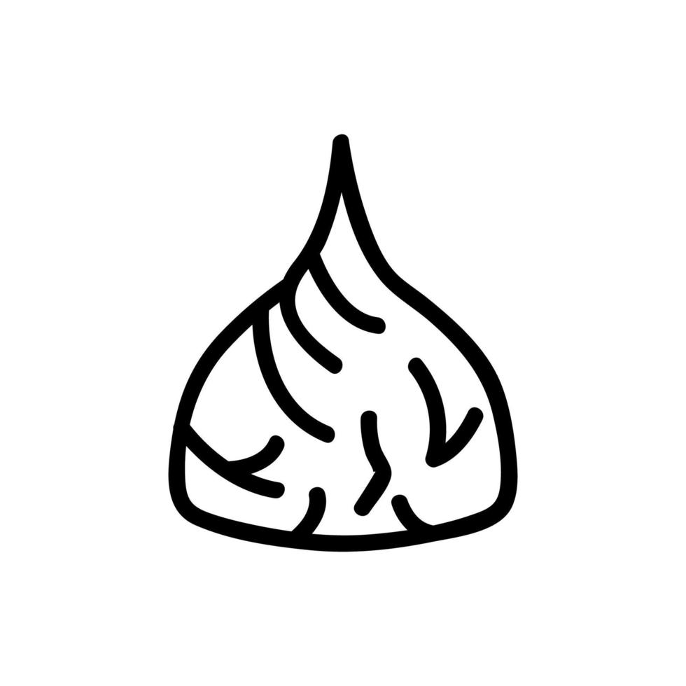foil truffle icon vector outline illustration