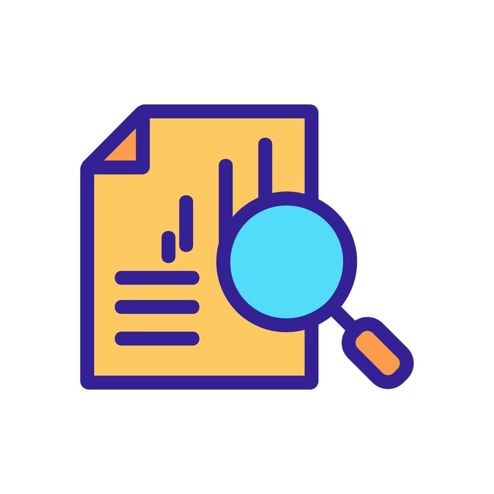 Exploring the metrics of the vector icon. Isolated contour symbol illustration