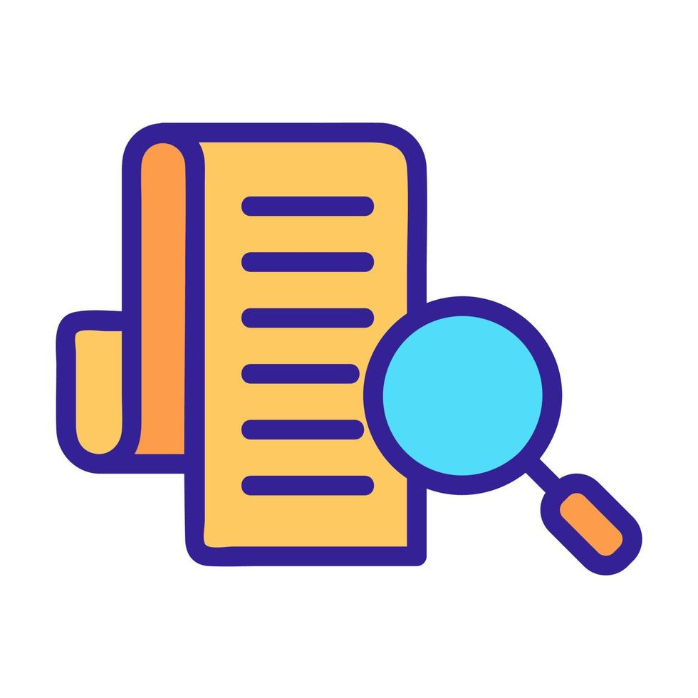 Search for vector icon data. Isolated contour symbol illustration