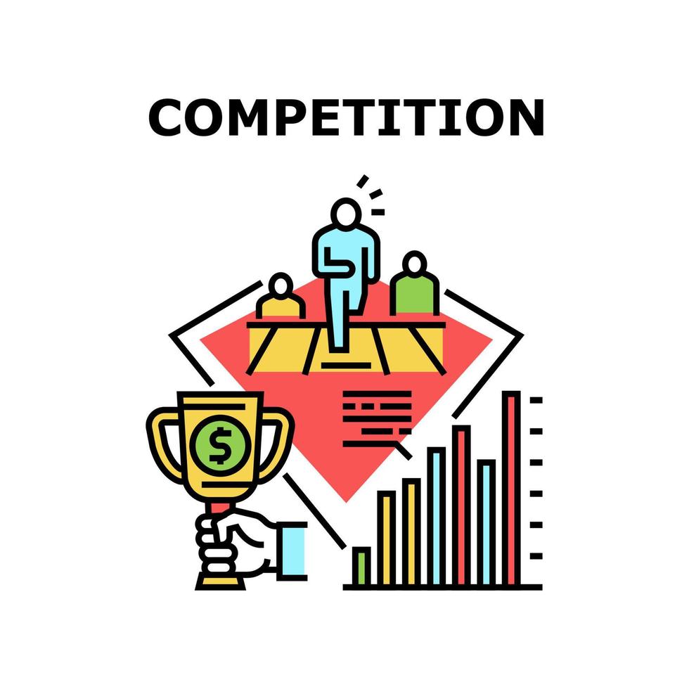 Competition Vector Concept Color Illustration