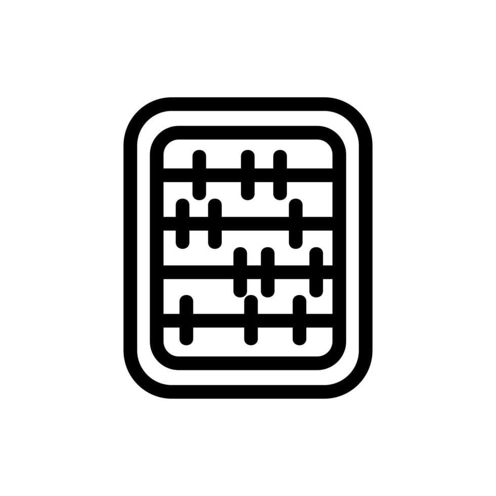 accounts of the icon vector. Isolated contour symbol illustration vector