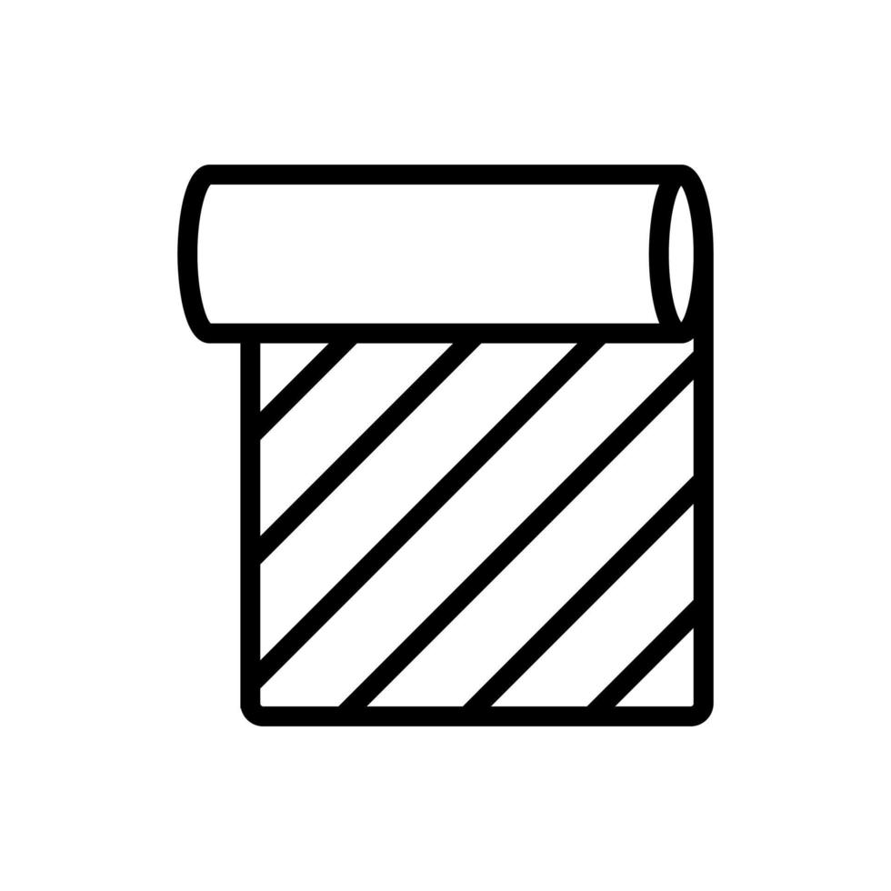 roll of linoleum icon vector outline illustration