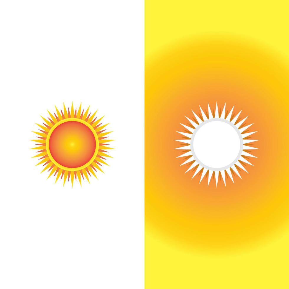 icono de ilustración de vector de sol