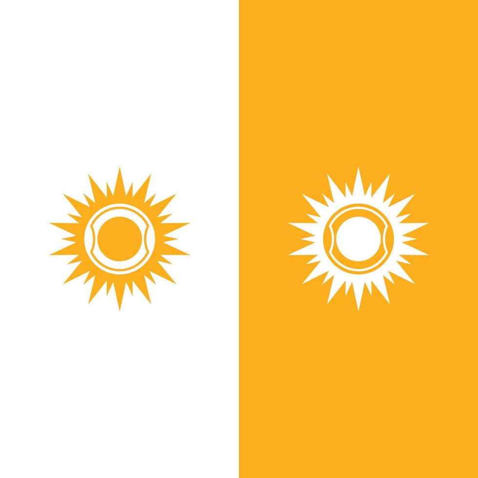 icono de ilustración de vector de sol