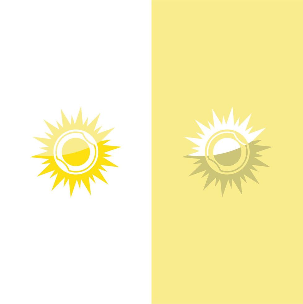 icono de ilustración de vector de sol