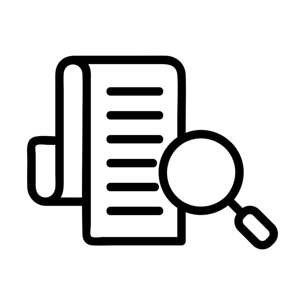 Search for vector icon data. Isolated contour symbol illustration