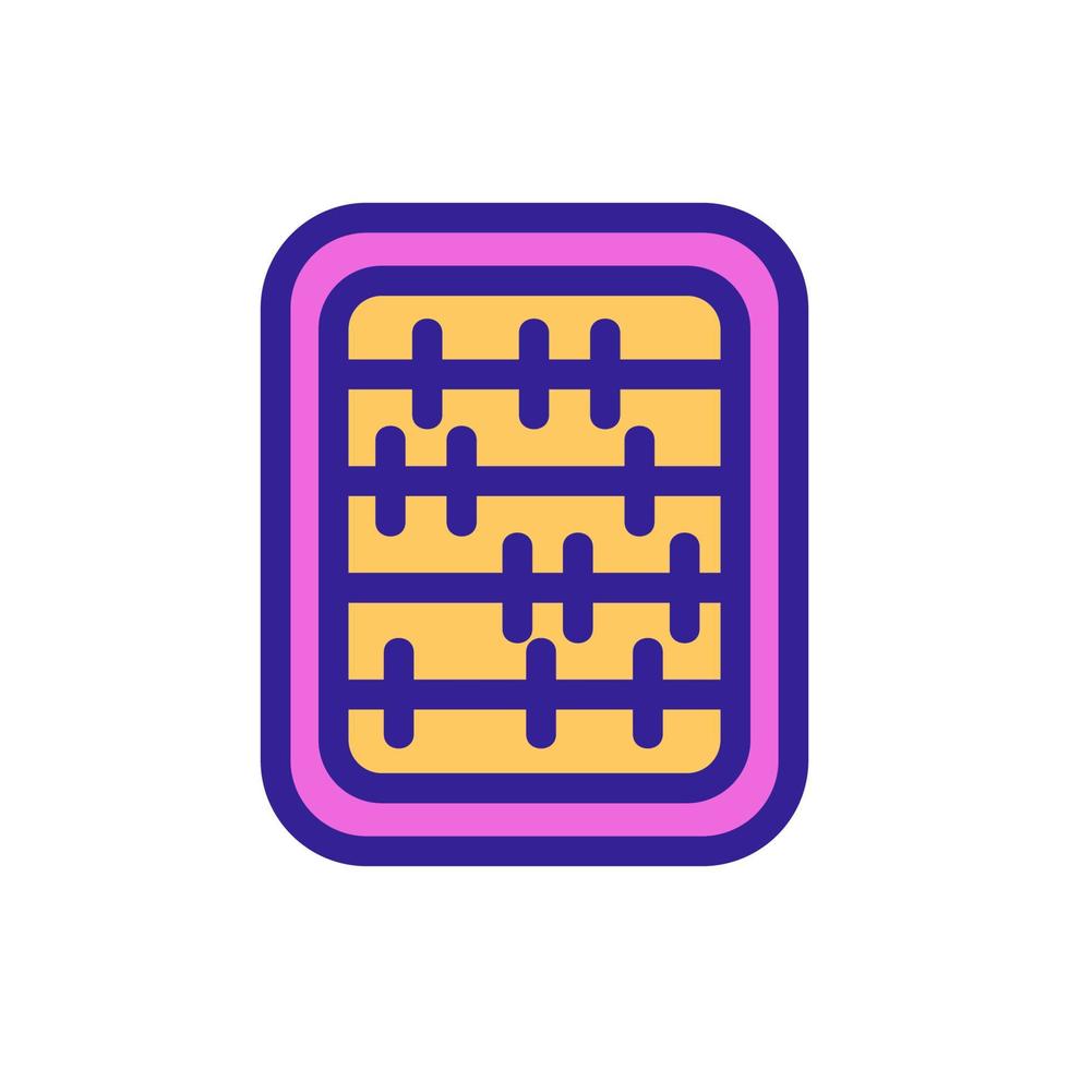 accounts of the icon vector. Isolated contour symbol illustration vector