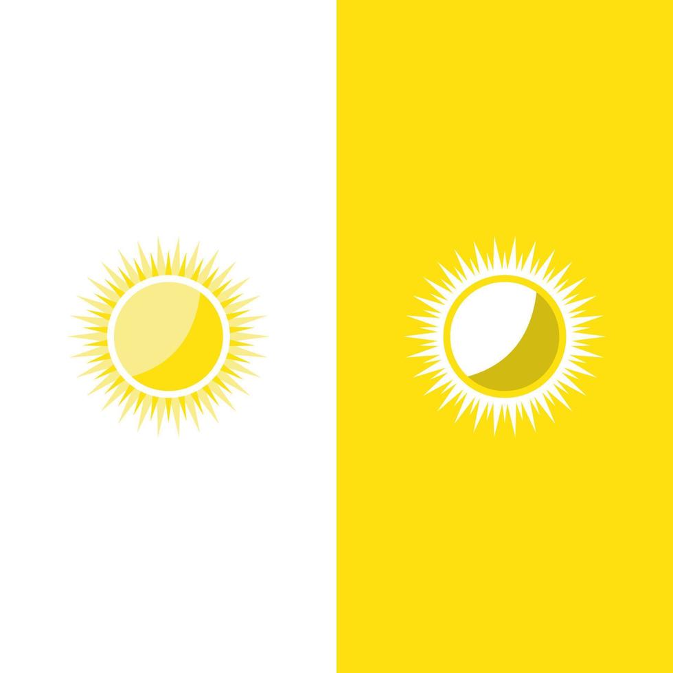 icono de ilustración de vector de sol