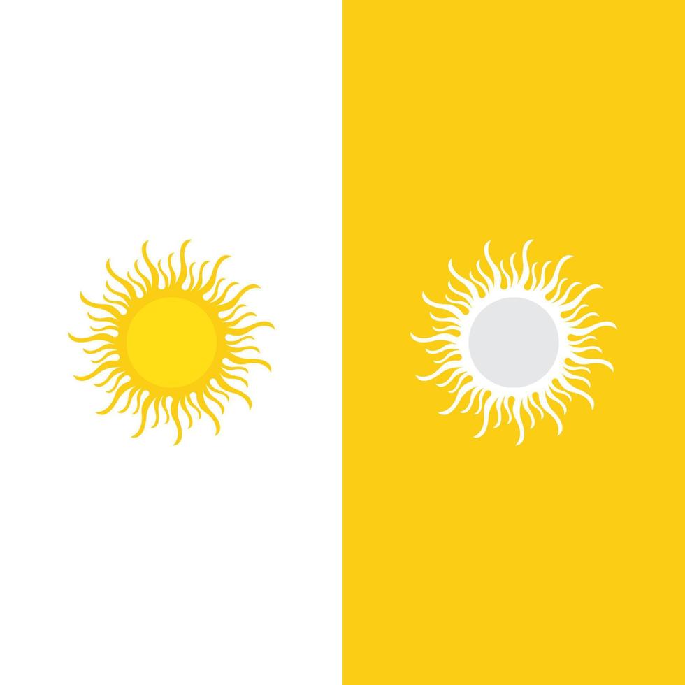 icono de ilustración de vector de sol