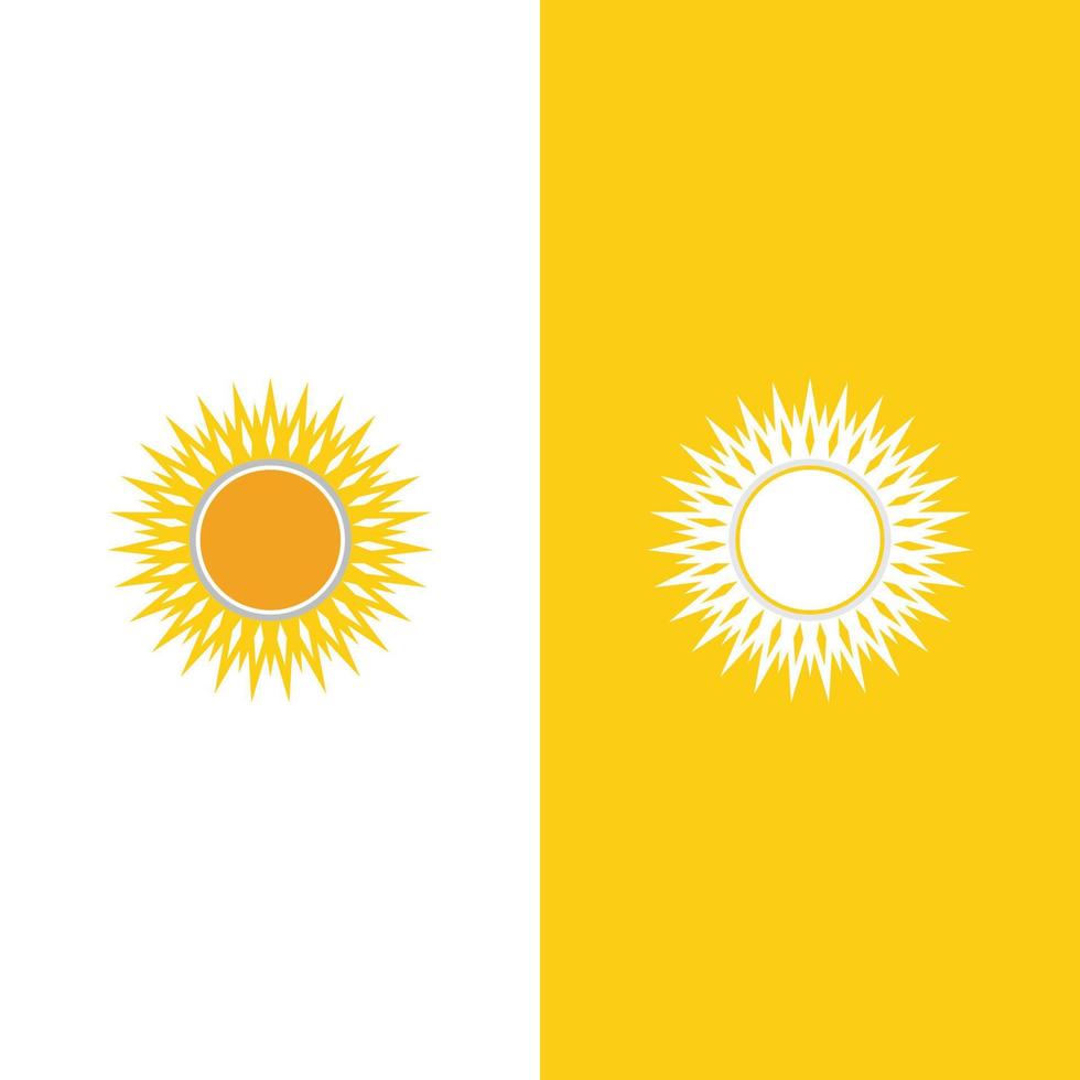 icono de ilustración de vector de sol