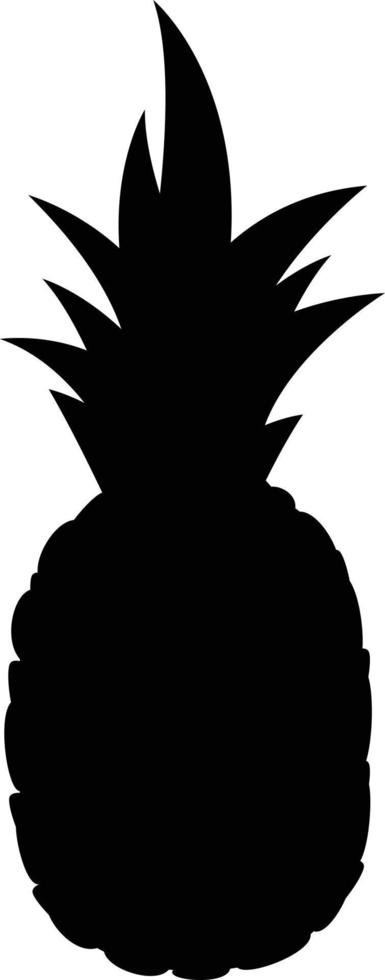 Pineapple vector silhouette