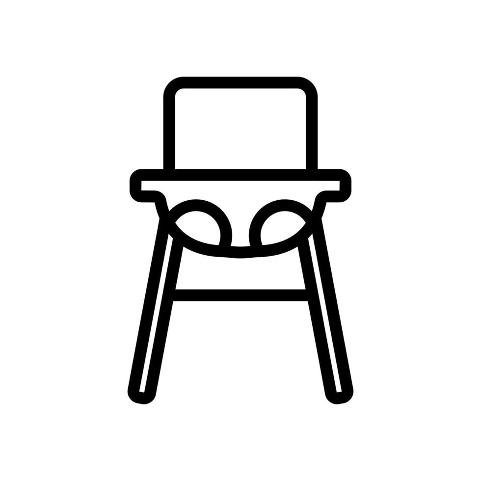 hanging chair for feeding icon vector outline