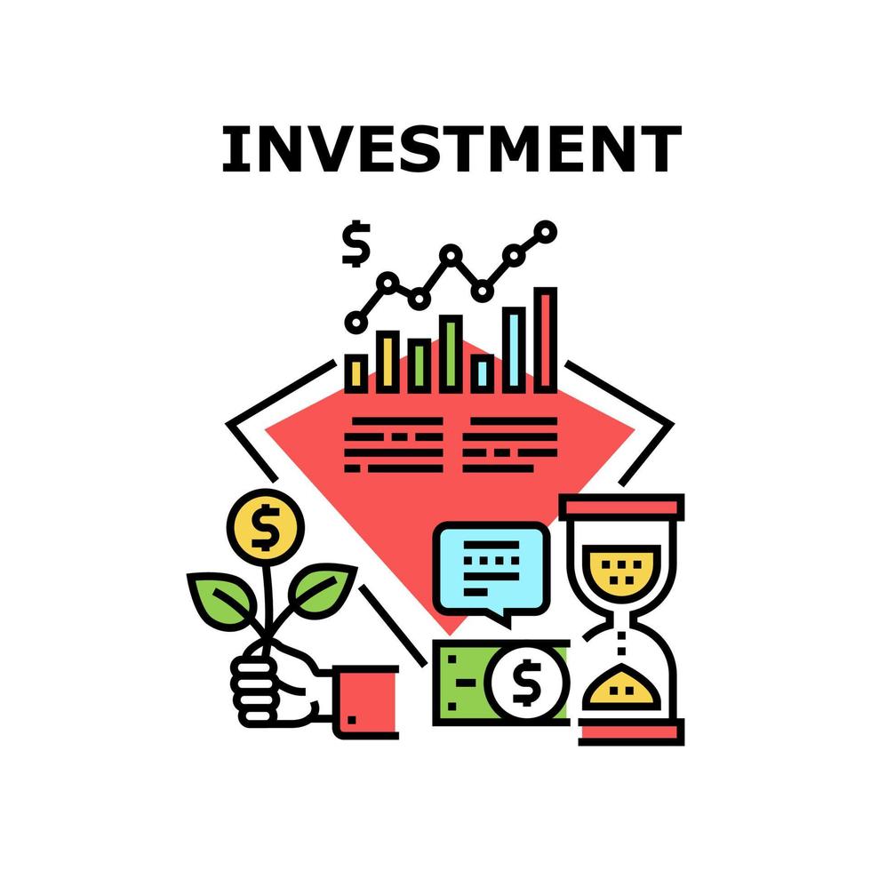 Investment Money Vector Concept Color Illustration