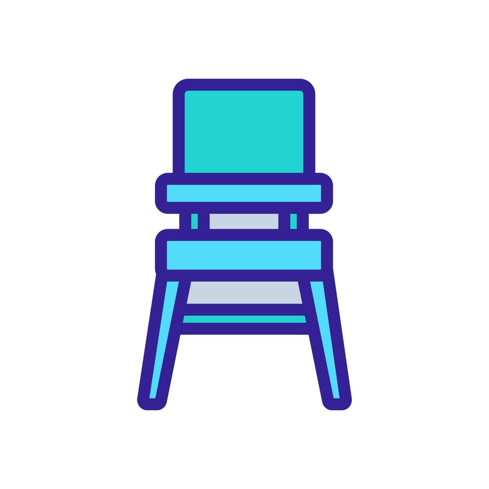 transformer chair for feeding icon vector outline illustration