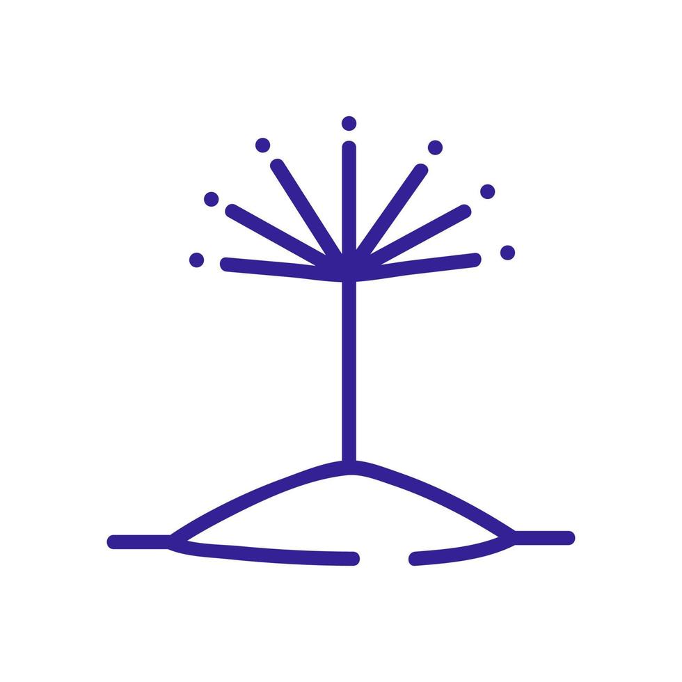 dill in ground icon vector outline illustration