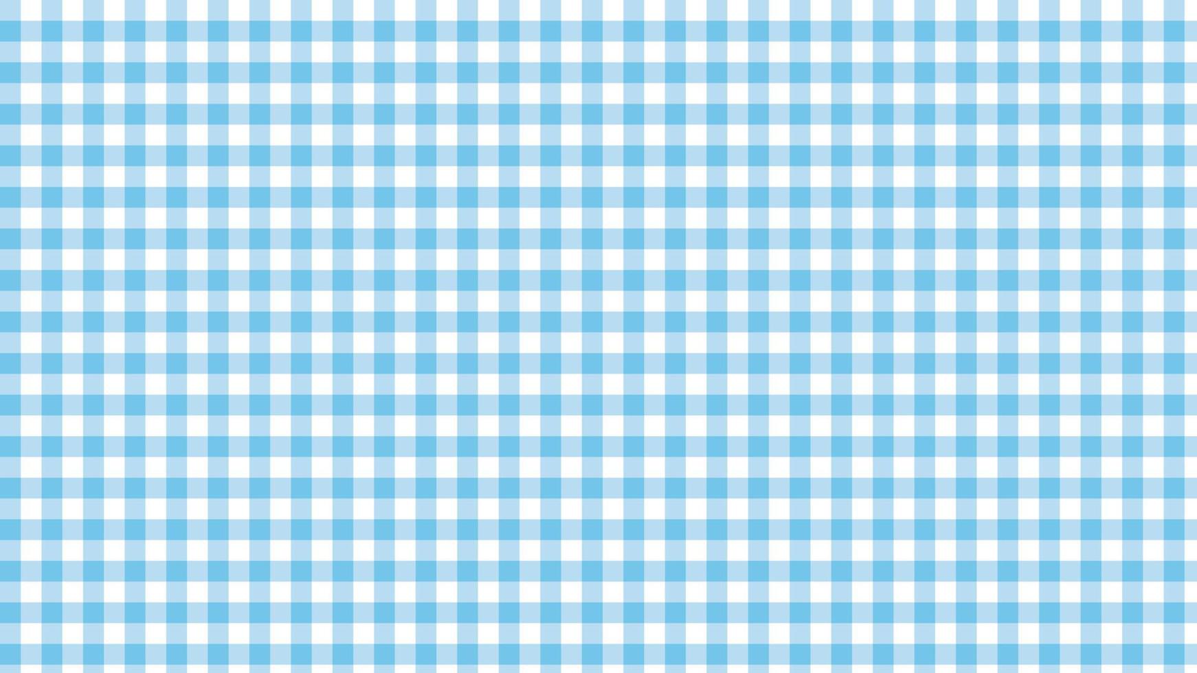 blue checkered, gingham, plaid, tartan pattern background, perfect for wallpaper, backdrop, postcard, background vector