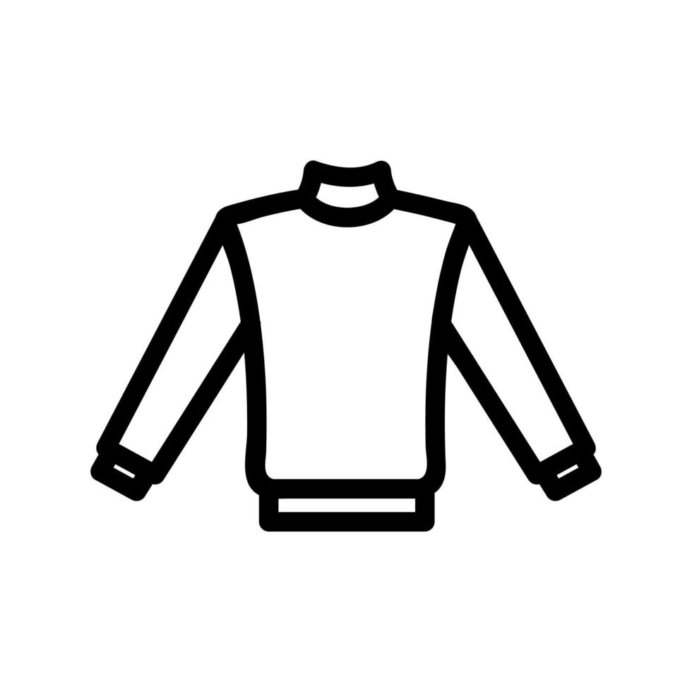 The jacket icon is a vector. Isolated contour symbol illustration vector