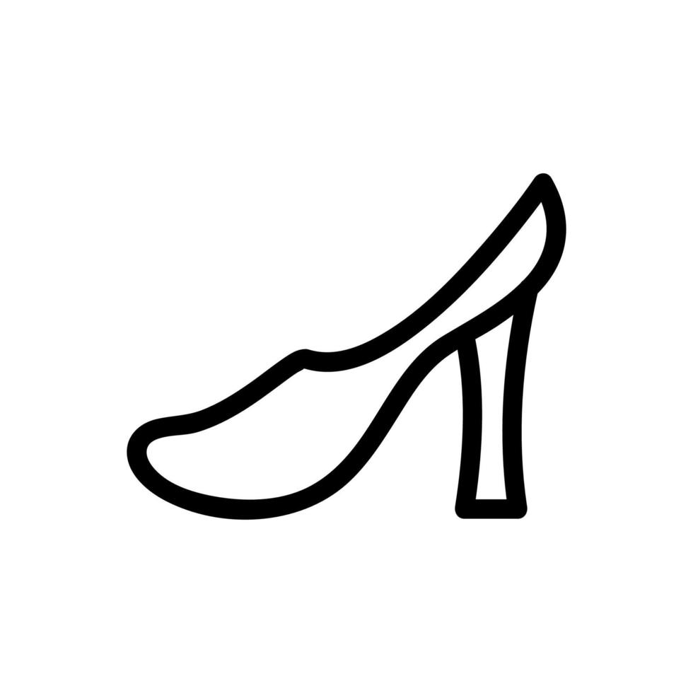 Shoes icon vector. Isolated contour symbol illustration vector