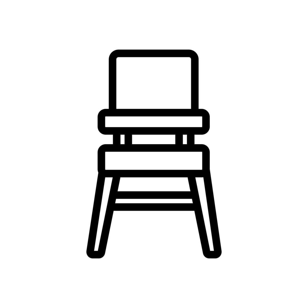 transformer chair for feeding icon vector outline illustration