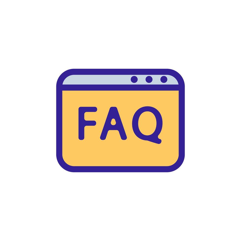 questions and answers icon vector. Isolated contour symbol illustration vector