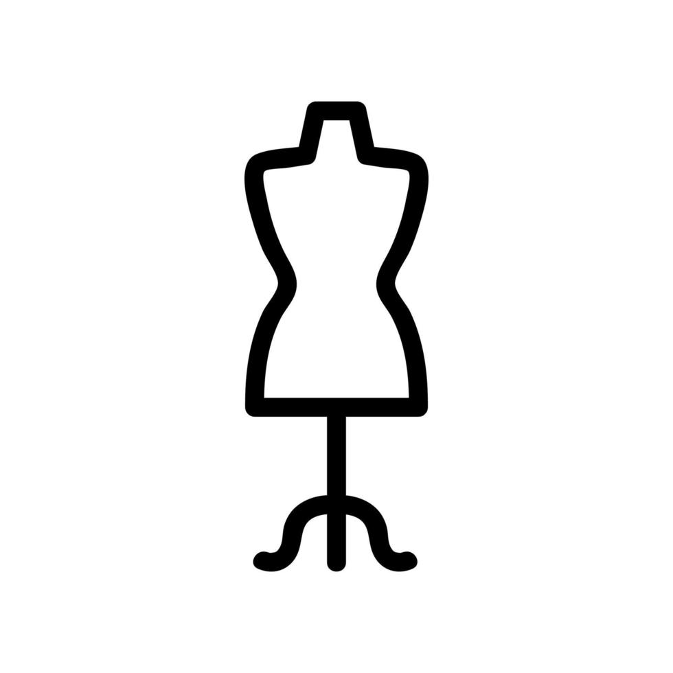 mannequin icon vector. Isolated contour symbol illustration vector