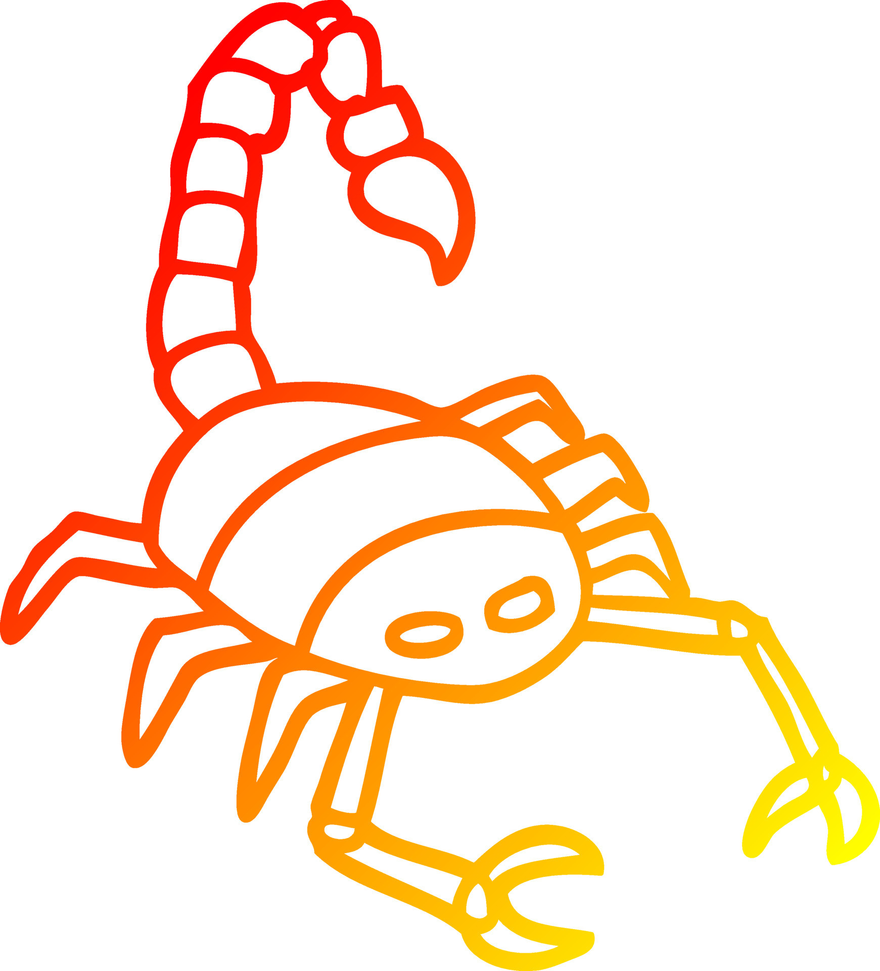 Scorpion Drawing Tutorial - How to draw Scorpion step by step