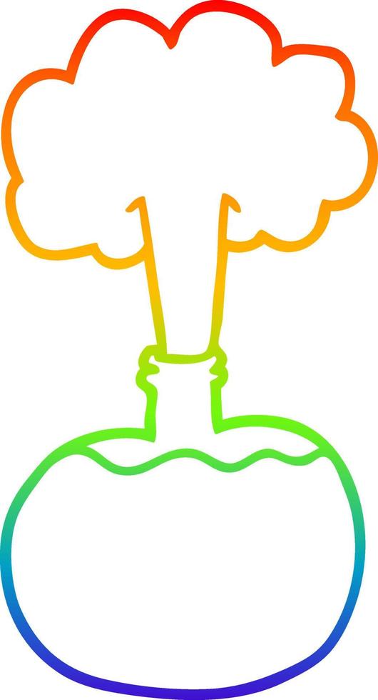 rainbow gradient line drawing cartoon experiment potions vector
