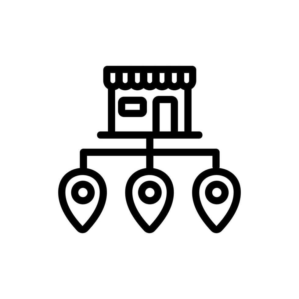 franchise business icon vector. Isolated contour symbol illustration vector
