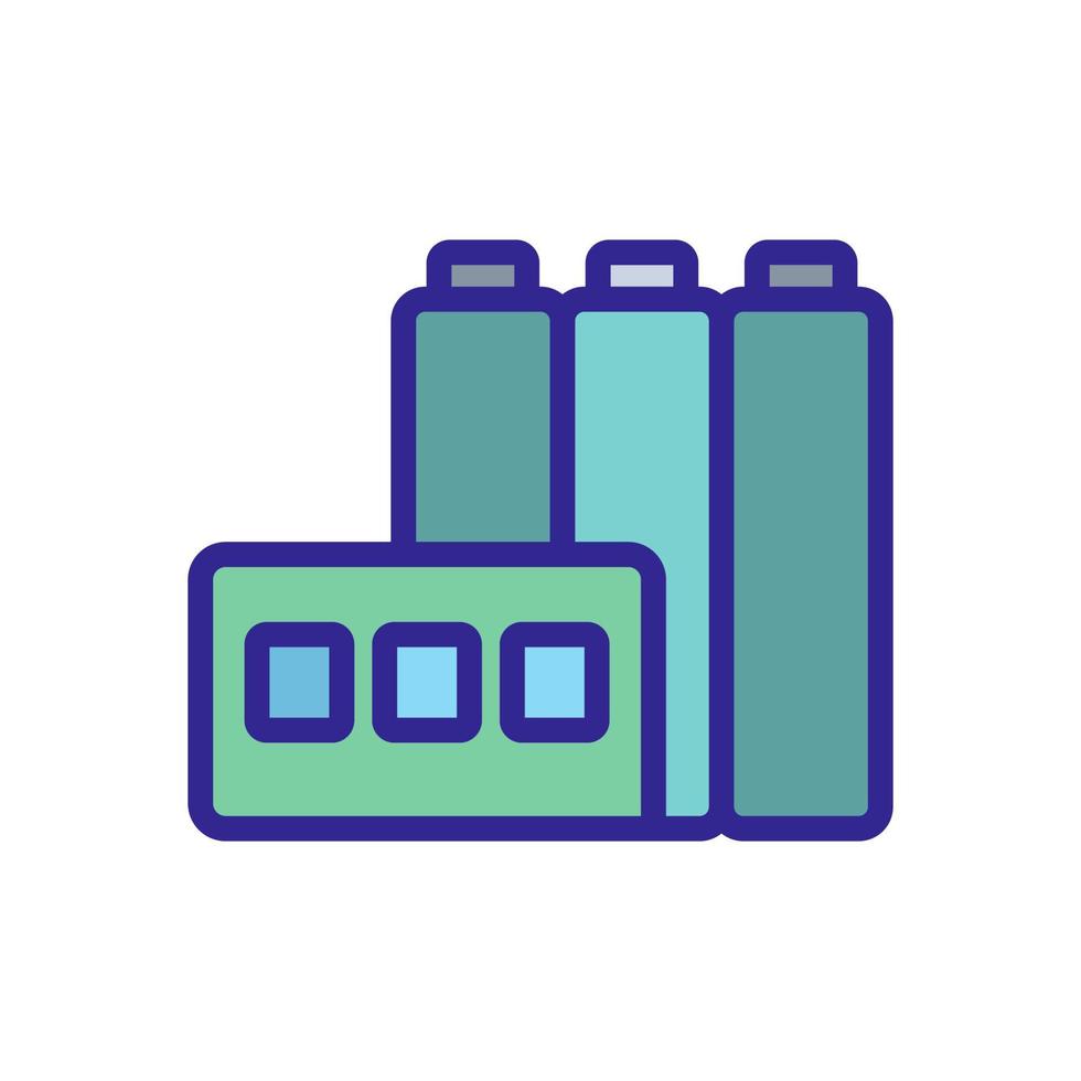 facility icon vector. Isolated contour symbol illustration vector