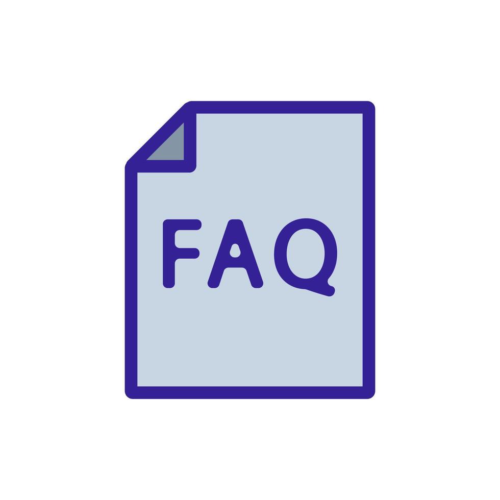 questions and answers icon vector. Isolated contour symbol illustration vector
