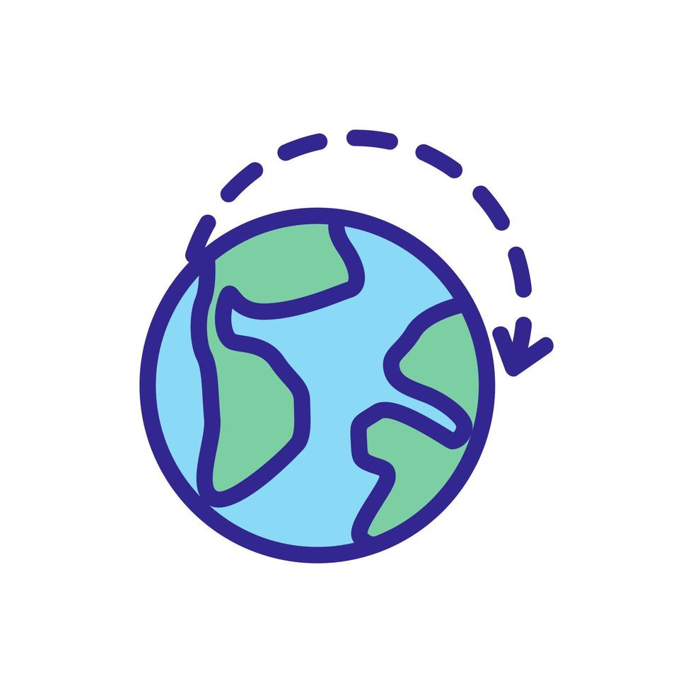 exports of goods planet icon vector outline illustration