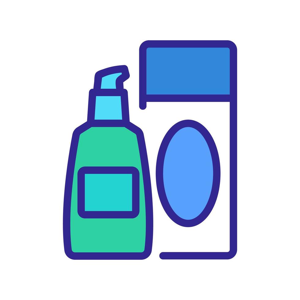 female makeup products icon vector outline illustration