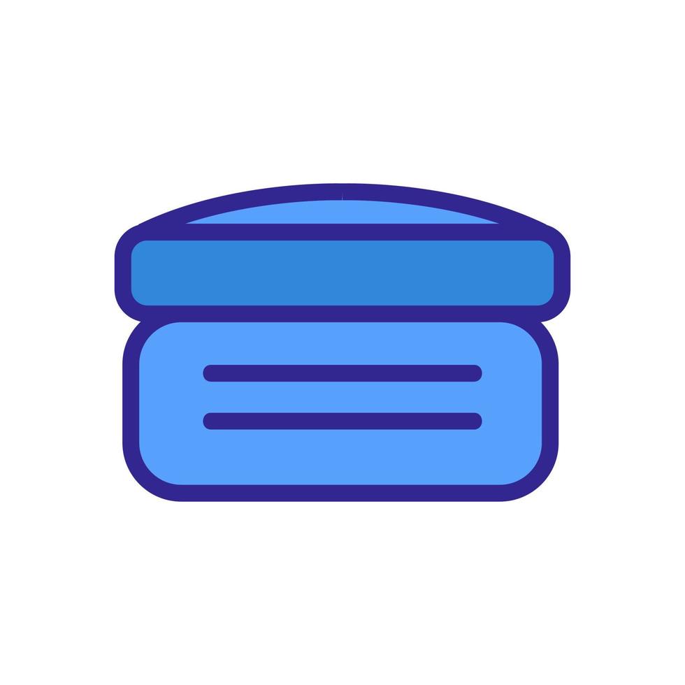 jar care cream icon vector outline illustration