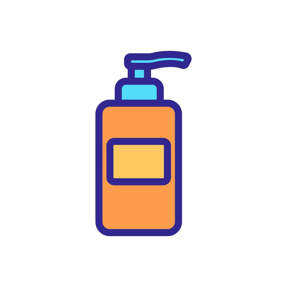 cosmetics with dispenser icon vector outline illustration