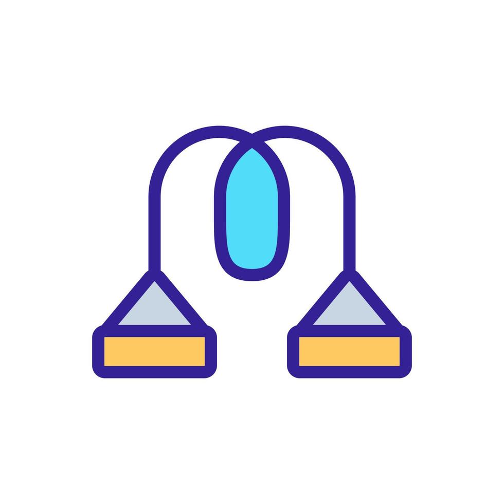 push up racks icon vector outline illustration