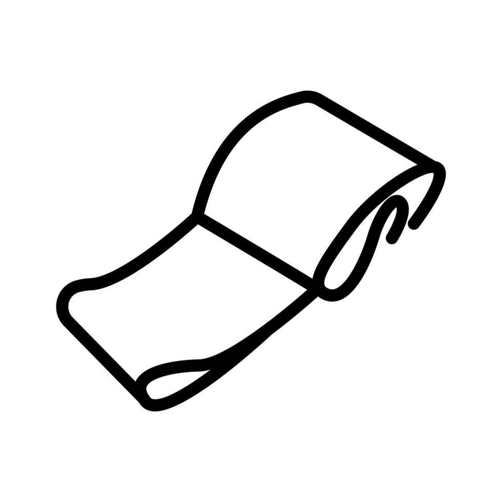 gym mat icon vector outline illustration